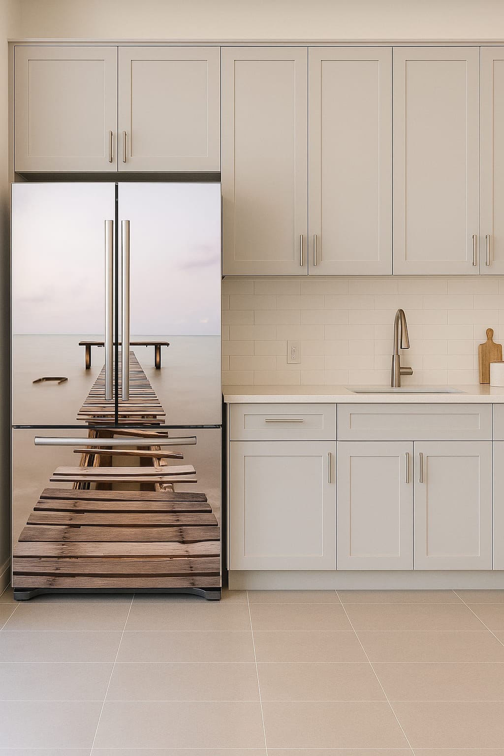 Fridge Wrap Floral Cherry Blossoms,