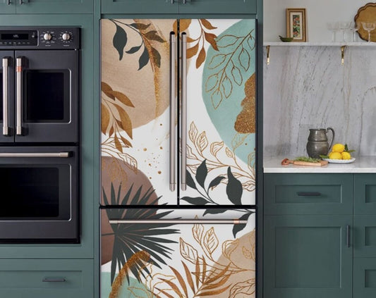 Boho Fridge Wrap Leaves,