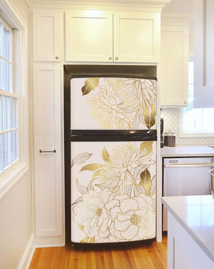 Floral Fridge Wrap Vinyl