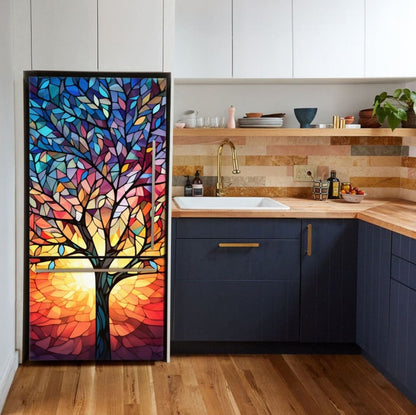 Fridge Wrap Stained Glass Tree