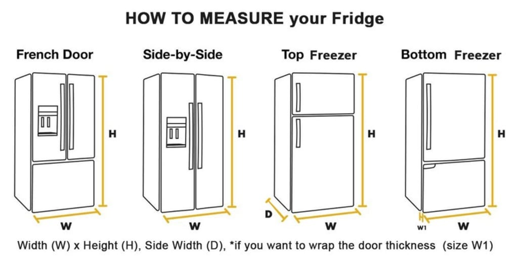 Geometric Fridge Wrap Boho Refrigerator Wrap