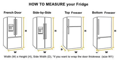 Geometric Fridge Wrap Boho Refrigerator Wrap