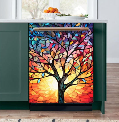 Fridge Wrap Stained Glass Tree