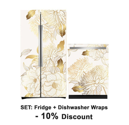 Floral Fridge Wrap Vinyl