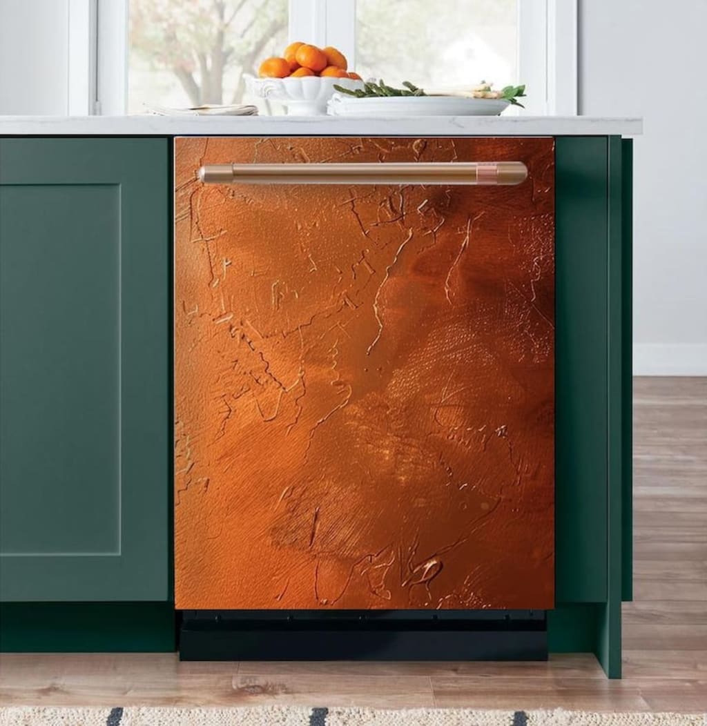 Fridge Wrap Copper Vintage Rustic