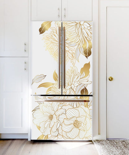 Floral Fridge Wrap Vinyl