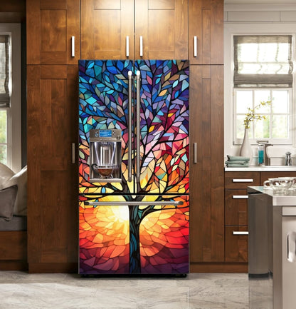 Fridge Wrap Stained Glass Tree