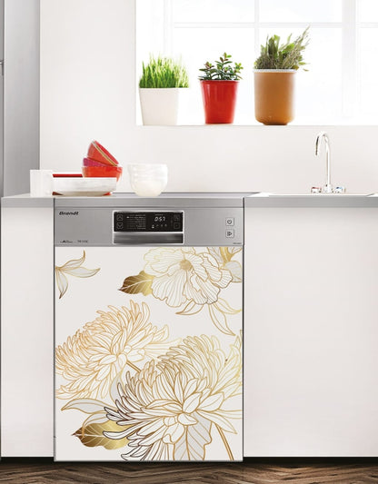 Floral Fridge Wrap Vinyl