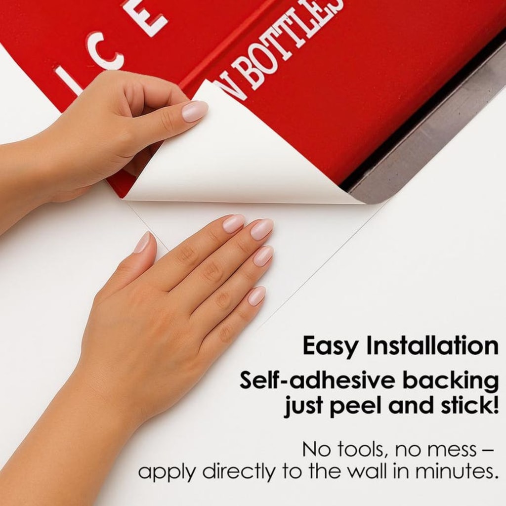 Vintage Coca-Cola Machine Fridge Wrap