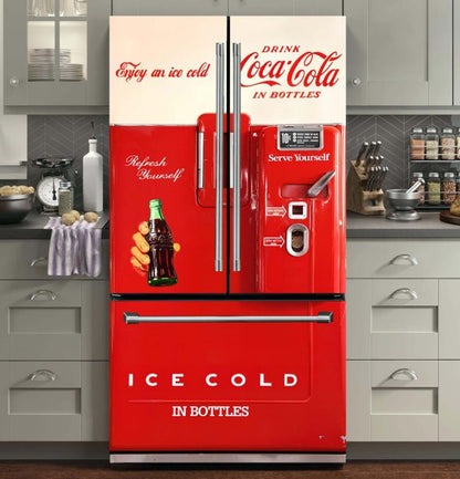 Vintage Coca-Cola Machine Fridge Wrap
