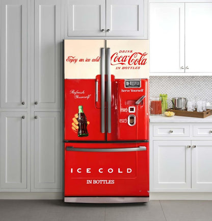 Vintage Coca-Cola Machine Fridge Wrap